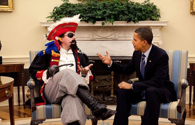 Mr. Obama with a Pirate
